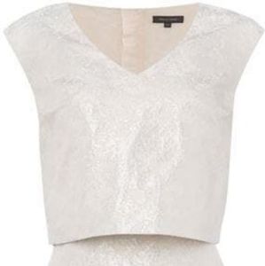 Pied A Terre 2 Jacquard Dress V Neck NWT